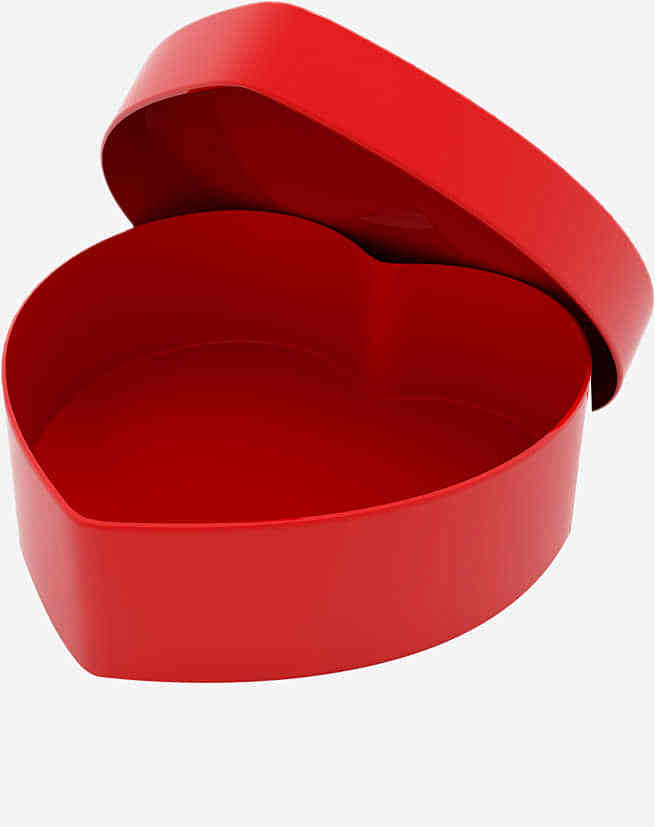 红色立体爱心礼盒