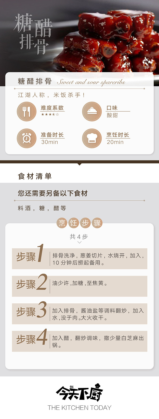 3452 糖醋排骨