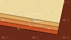 橙色棕色艺术纸切割彩色背景矢量插图最好的背景，品牌和壁纸背景，平铺