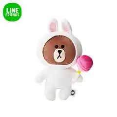 LINE FRIENDS 连我朋友 超萌毛绒玩具游骑士 卡通人偶可妮兔25cm-tmall.com天猫