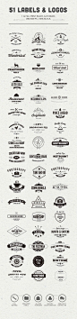 51 Labels and Logos | #labels #logos | Download: http://graphicriver.net/item/51-labels-and-logos/10402585?ref=ksioks: 