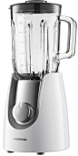 Amazon.de: Grundig SM 7280 W Premium Standmixer, mit 4 Geschwindigkeitsstufen und Glasbehälter 1, 5 L, Pulsfunktion, Edelstahlmesser, Spülmaschinen geeignet, weiß / edelstahl