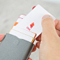 层叠式创意抽拉卡包，超薄随身钱包