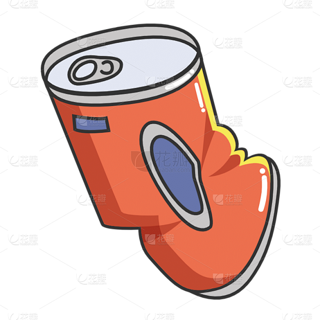卡通氛围装饰贴纸-SVG-易拉罐