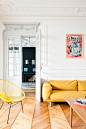 法式风情，随意且精致的日常生活，客厅设计。