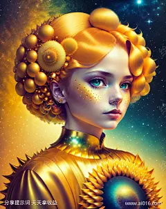 金色头发的女性侧身像_提示词查看_Stable Diffusion_ai绘图工具关键词描述词咒语_768X968像素-科幻,金发,女性-提示词编号:2023042423107006-绘ai-www.ai016.com