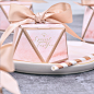 婚礼喜糖盒ins风粉色大理石喜糖盒欧式创意糖果包装盒婚庆用品-淘宝网