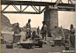1891年开工的津榆铁路（天津～～山海关）滦河铁桥施工现场照片。有机会一定去看看这座老铁桥。 ​​​​