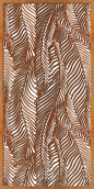Wispy Palms - laser cut wooden privacy panel