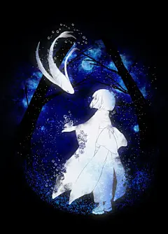 宝石の国星空下的美少女 - 插画 - 慢生活资讯 - 慢时间