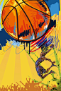 篮球赛篮球社团招新卡通水彩水墨海报_新图网 https://ixintu.com 大学社团 篮球社团 招新 卡通 水彩 篮球赛 水墨 海报