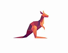 立体效果站立的袋鼠-你好LOGO - 国外LOGO设计欣赏网站