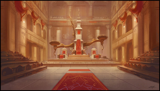 Throne room by Zoriy...