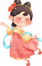 古典中国风娃娃-唐代仕女跳舞