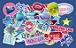 Urban Sticker Pack : Sticker Paсk. A modern and fun set of stickers for print or social networks.