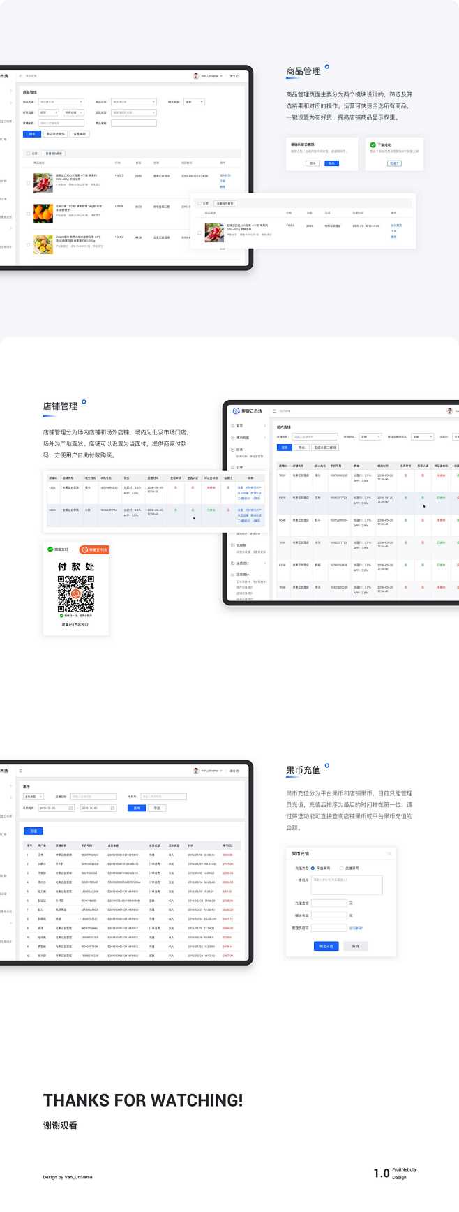 电商公司内部后台管理系统