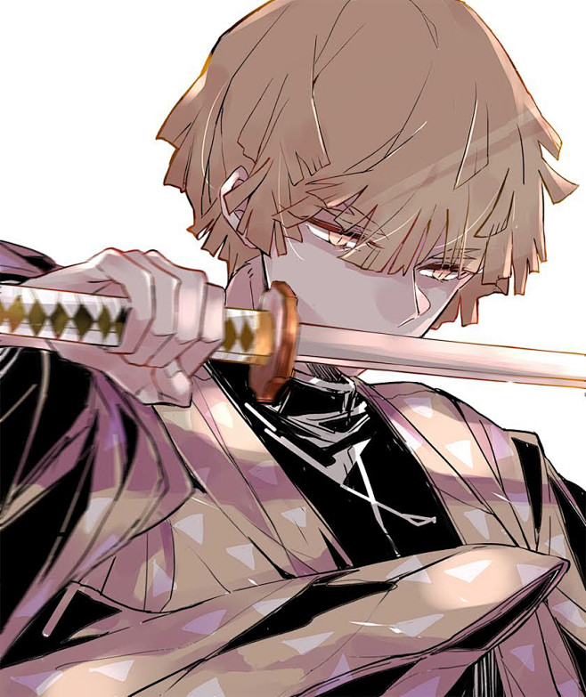 鬼灭之刃我妻善逸p站尤石马