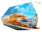 car ILLUSTRATION  speed carart kazepark calendar artist Collaboration kaze park Korea