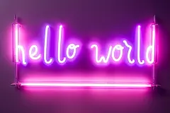 立体英文发光字母背景图片