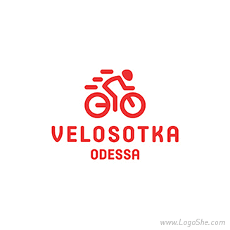 骑自行车的人Logo设计