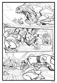 Comic page not colored