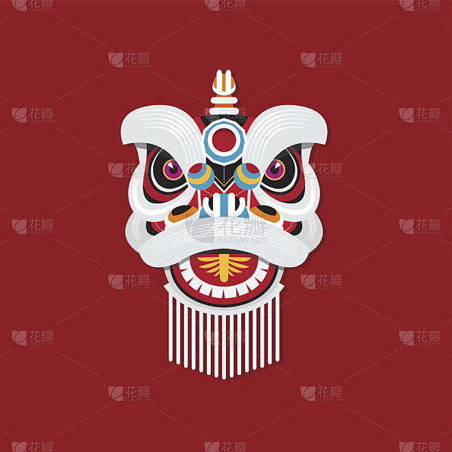 中国新年舞狮头