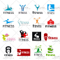 欧美大气健身房标志 健身会所 LOGO 标签 矢量图 设计素材-淘宝网