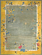 一百年前的中国风格古董地毯设计 ​​​​