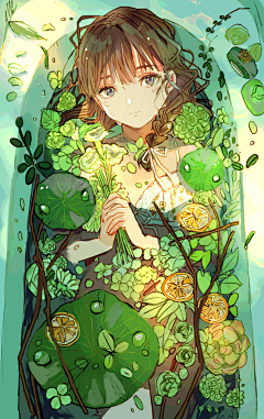 提瓦特再逃花花采集到唯美插画