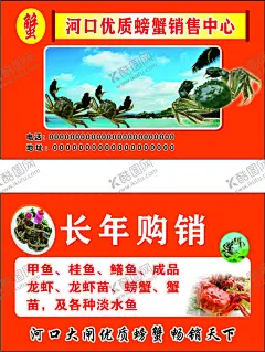 河口优质螃蟹销售 名片 【酷图网】河口优质螃蟹,销螃蟹售,名片,螃蟹名片,螃蟹销售广告,