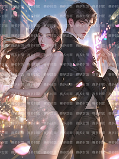 赛多封面设计工作室采集到版权-都市女频双人多人【授权QQ3324352440】