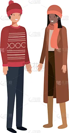 伴侣,性格,厚衣服,头像,热,外套,家庭,雪,相伴,站