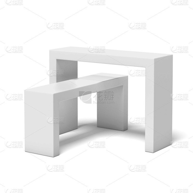 白色展台