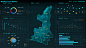 科技感数据可视化大屏UI界面-源文件