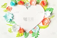 心框与彩色纸花