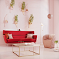 The dream in pink : The living room in pink is like a fragile and soft macaron from the French Nobel-confectionery Ladurée. The color that calms and makes one’s day. The perfect place to get rid of stress from a busy day at work, to dream and spend the ti