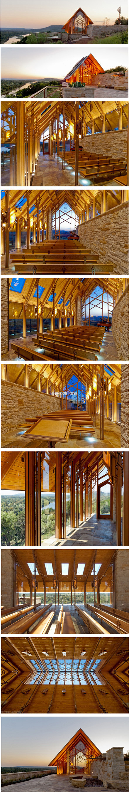 宗教建筑－里约罗卡牧场教堂（木结构教堂透...