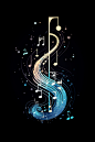 音符设计插画图片