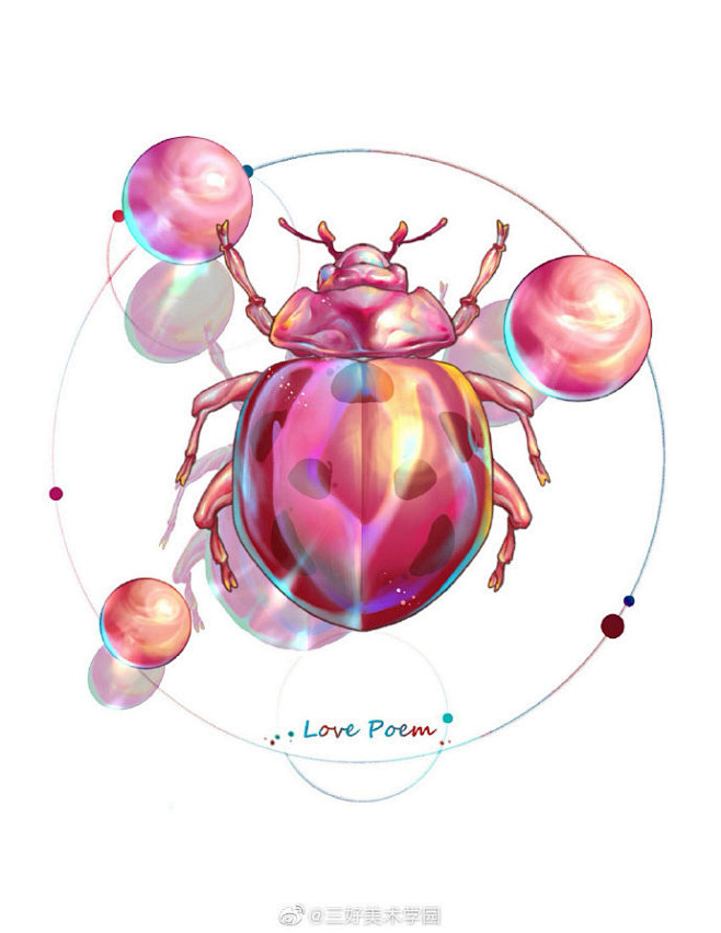 绚丽的色彩 宝石画法 昆虫
作者：慢热
...