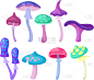 神奇蘑菇,平坦的,反差,秘密,有毒物质,手机游戏,一个物体,植物群,模板,布置