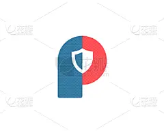 英文字母P,模板,品牌名称,盾,图标,化学元素周期表,商务,设计