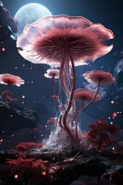 数字艺术灵芝药用图片-众图网