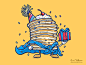 Captain Birthday Pancake birthday bash pancakes party illustration birthday