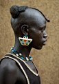 Africa |  Tsemay man at Key Afer a quiet village in Omo valley - except on Market day, Ethiopia |  © Eric Lafforgue