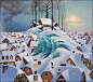 波蘭超現實主義畫家Jacek Yerka作品——美麗的童話世界。