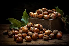 美味糖炒板栗摄影图