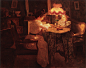 全部尺寸 | Jules Emile Crochet (French, 19th century), "Effet de Lampe" | Flickr - 相片分享！