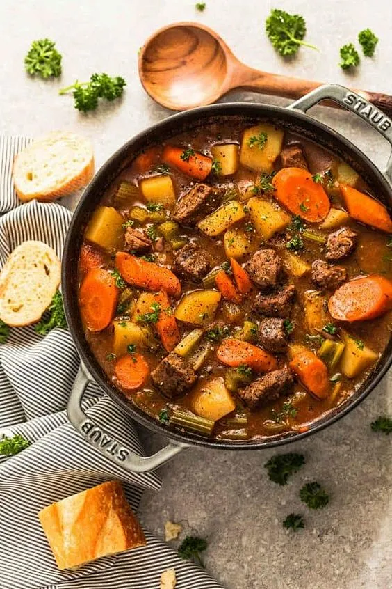 "Savor the Comfort: Crafting a Rustic, Hearty Beef Stew Recipe in One Pot"