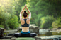 Young woman  practicing yoga by sutipond somnam on 500px