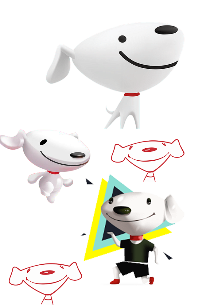 京东狗卡通png